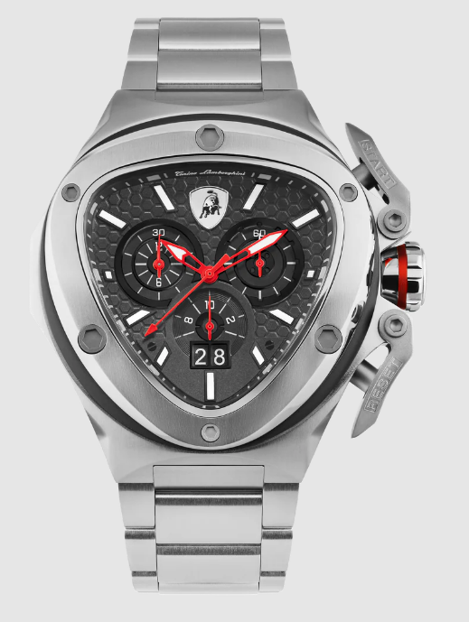 best luxury Lamborghini Spyder X Silver / Black TLX_TL9XD-SS-B watches for men